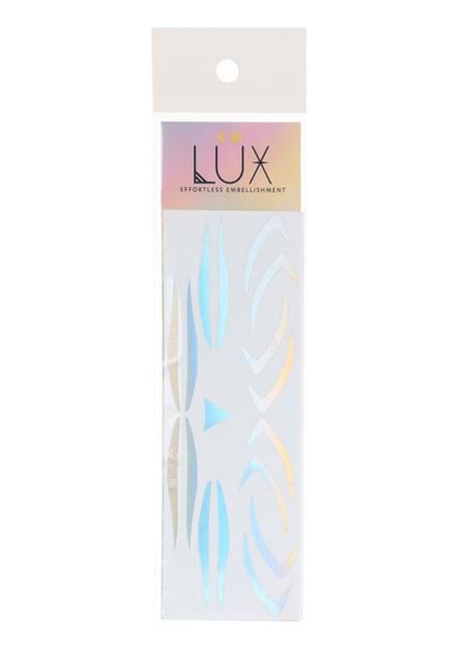 Rainbow Chrome Vibe Checks Holographic Face Decals - US 0268