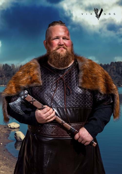 Vikings Ragnar Lothbrok Adult Wolf Pelt Costume Cloak - US 5923