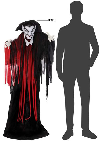 5.3FT Viscount Viktor Animatronic Vampire Decoration - Scream Saver - US 4251