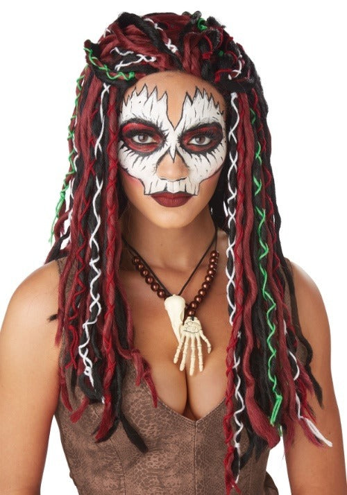 Women's Voodoo Priestess Costume Wig - US 2281
