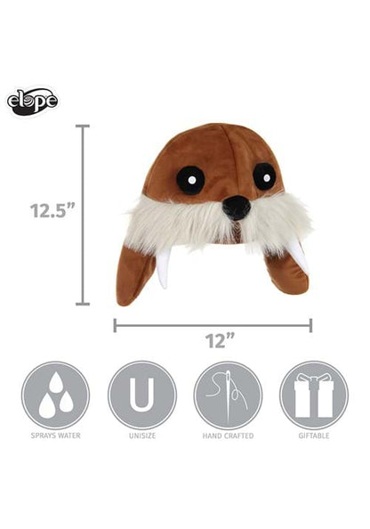 Plush Walrus Spray Toy Costume Hat - US 1877