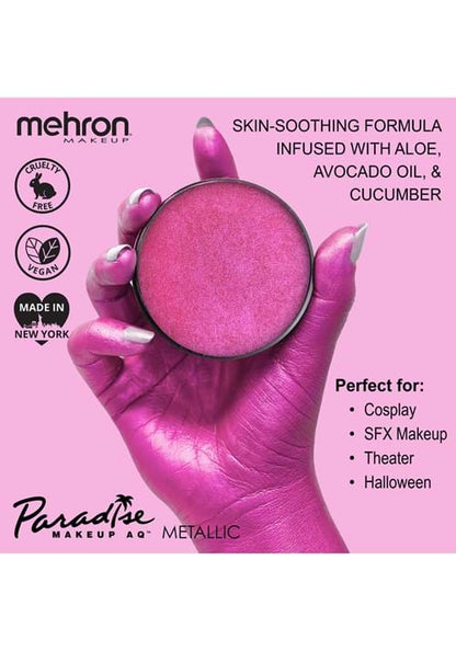 Water Based Metallic Fuchsia Face & Body Paint - US 3154