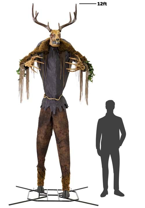 12FT Towering Wendigo Animated Halloween Decoration - US 3698