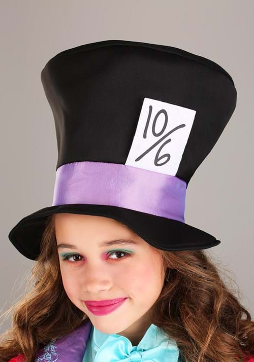 Whimsical Mad Hatter Girl's Costume - US 2600
