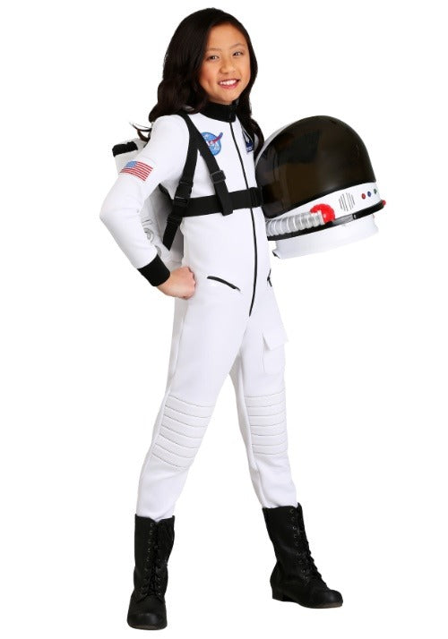 Girl's White Astronaut Costume - US 9500