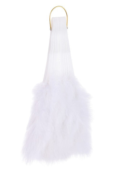 Classic White Feather Fan Accessory - US 5004