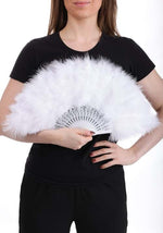 Classic White Feather Fan Accessory - US 5004