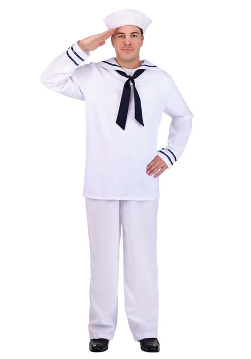 Men's White Sailor Costume - US 7785