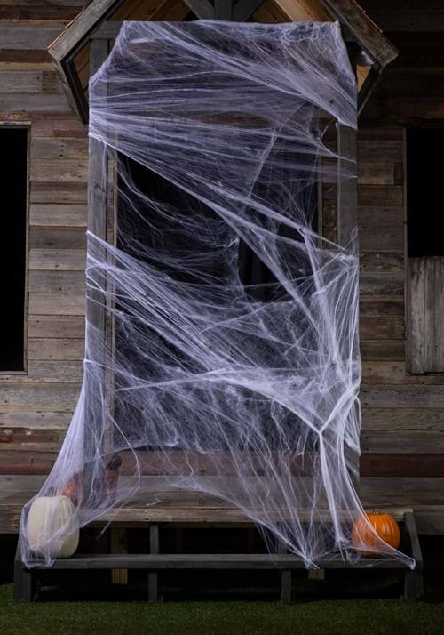 800 Square FT White Spider Web Halloween Decoration - US 8002