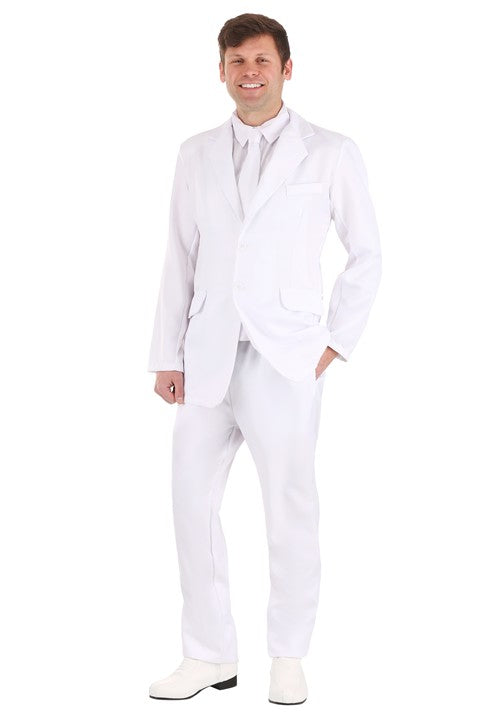 Men's White Suit Costume - US 9227