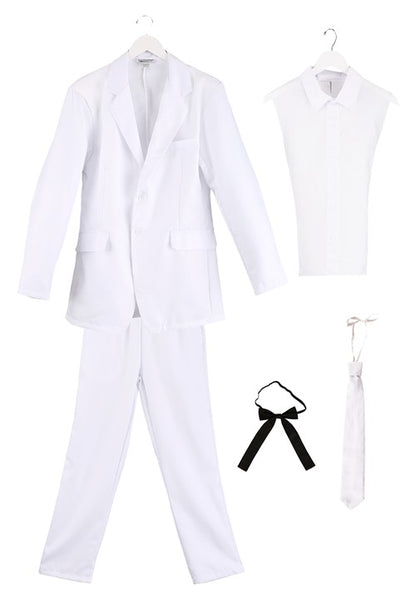 Men's White Suit Costume - US 9227