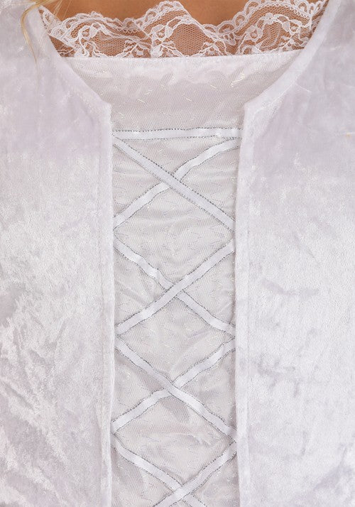 White Witch Costume Dress for Women - US 7171