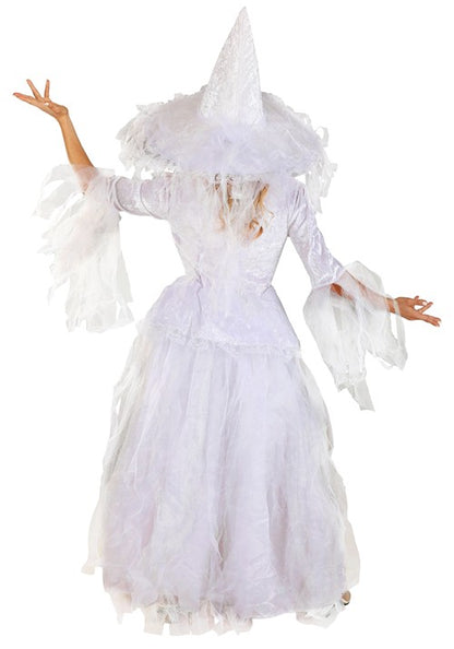 White Witch Costume Dress for Women - US 7171