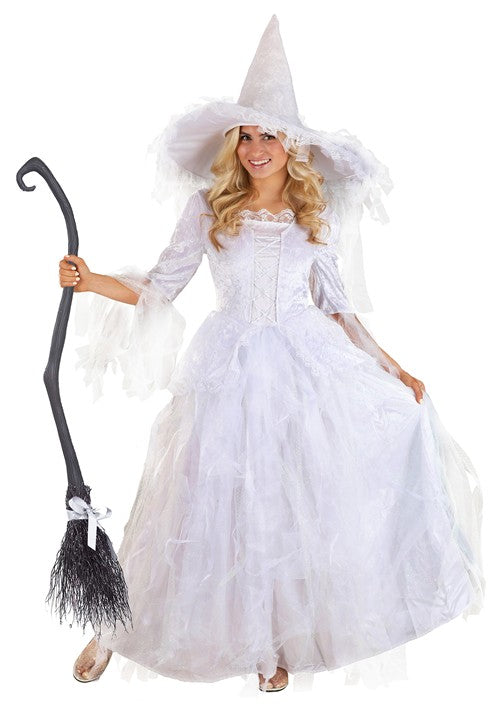 White Witch Costume Dress for Women - US 7171