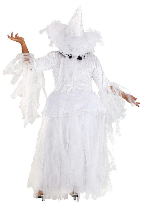 Women's Plus Size White Witch Costume Dress - US 0965