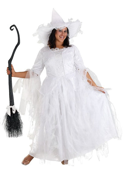 Women's Plus Size White Witch Costume Dress - US 0965
