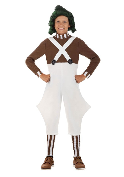 Willy Wonka Oompa Loompa Costume for Kids - US 3635
