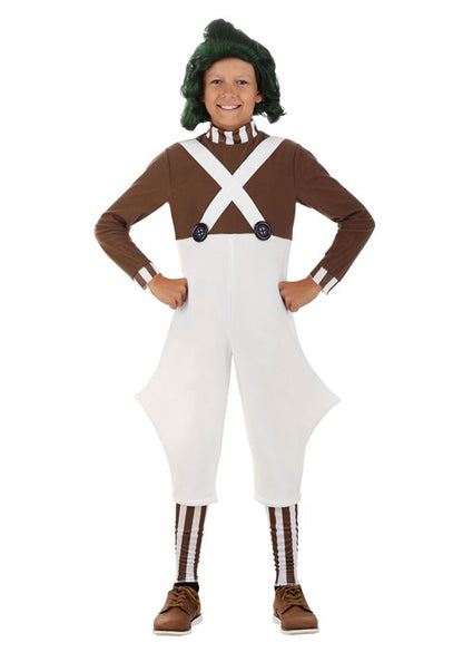 Willy Wonka Oompa Loompa Costume for Kids - US 3635