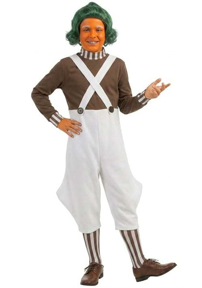 Willy Wonka Oompa Loompa Costume for Kids - US 3635
