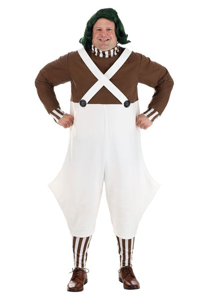Adult Plus Size Willy Wonka Plus Size Oompa Loompa Costume - US 5381