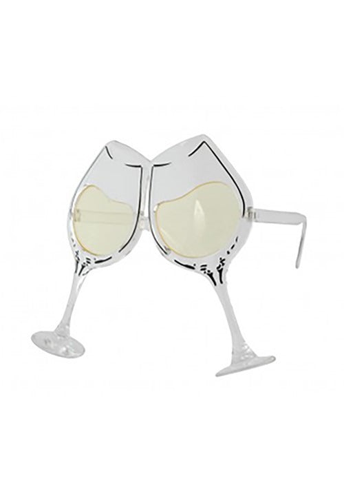 Adult Clear/Yellow Wine Goblet Eyeglasses - US 8798