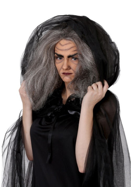 Women's Witch/Old Lady Grey Costume Wig - US 7944