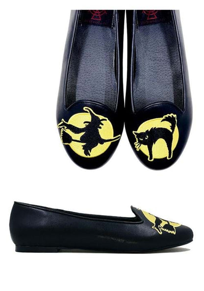 Witching Hour Black Ballet Flats for Women - US 4428