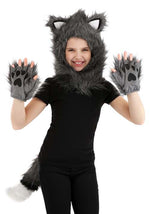 Wolf Hood, Hands & Tail Costume Kit - US 0495