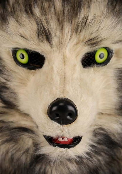 Wolf Mask with Mouth Mover for Adults - US 5886