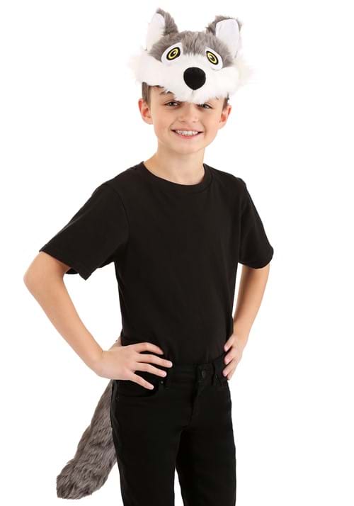 Soft Wolf Headband & Tail Costume Kit - US 9815