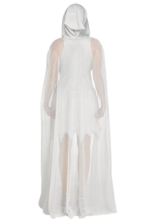 Women's 30th Anniversary Lady Silver Ghost Face Costume - US 5973