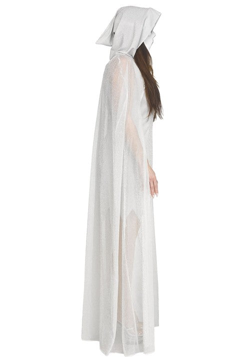 Women's 30th Anniversary Lady Silver Ghost Face Costume - US 5973