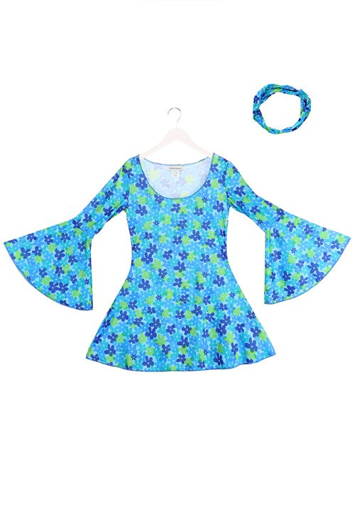Women's Wild Flower 70s Disco Dress Costume - US 7140