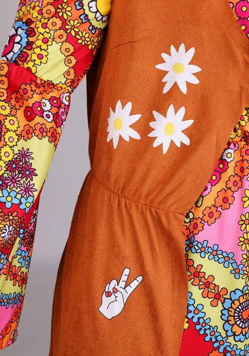 70s Woodstock Hippie Women's Costume Dress - US 0128
