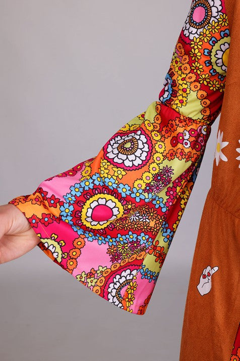 70s Woodstock Hippie Women's Costume Dress - US 0128