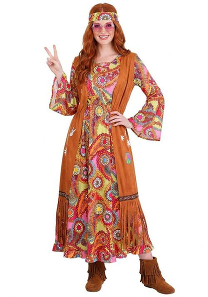 70s Woodstock Hippie Women's Costume Dress - US 0128