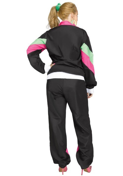 Women's 80s Track Suit Plus Size Costume - US 7654