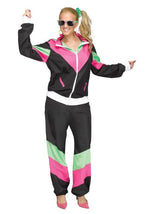 Women's 80s Track Suit Plus Size Costume - US 7654