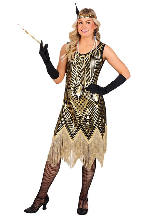 Women's Art Deco Flapper Costume - US 9452