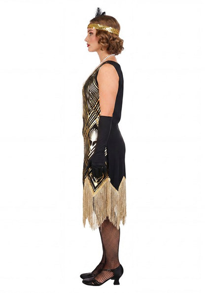 Women's Art Deco Flapper Costume - US 9452