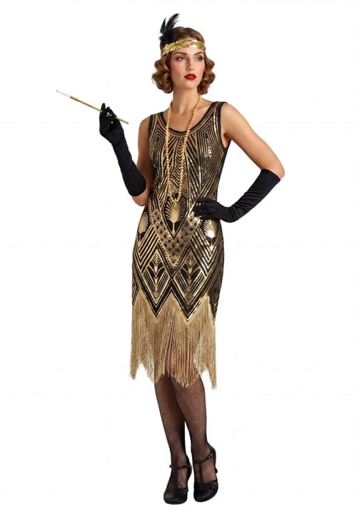 Women's Art Deco Flapper Costume - US 9452