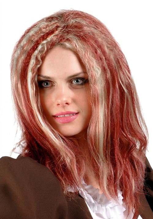 Women's Auburn Grey Curl Costume Wig - US 1971
