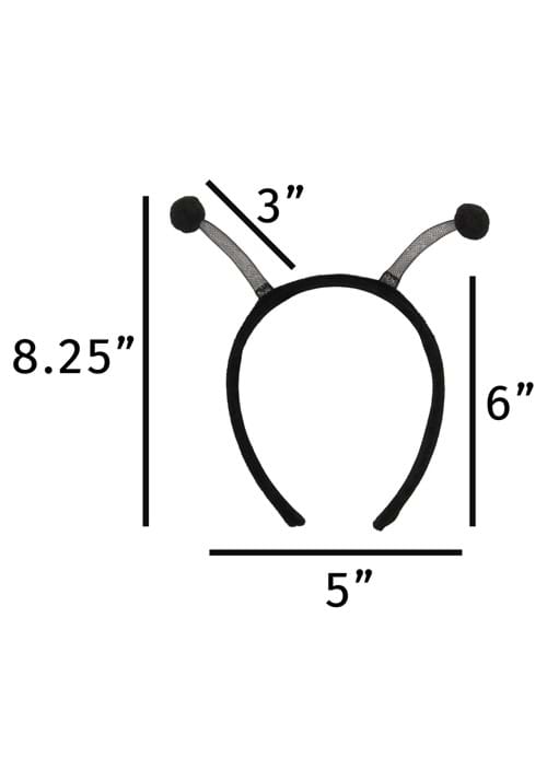 Black Bug Antennae Costume Headpiece - US 3641