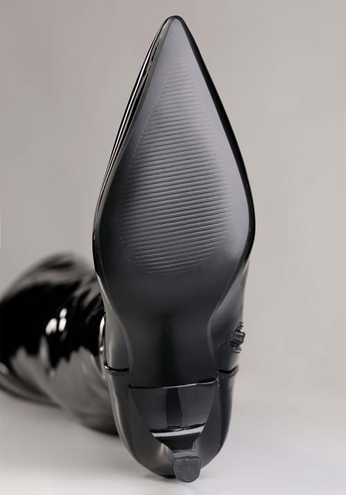 Black Patent Over the Knee Boots for Women - US 5251