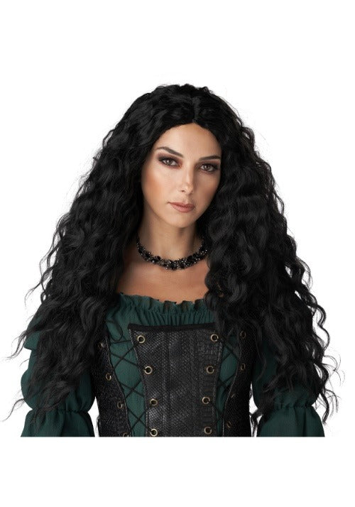 Women's Black Renaissance Costume Wig - US 2243