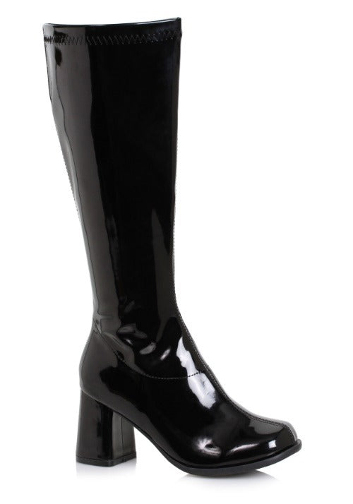 Women's Black Wide Width Gogo Boots - US 8628