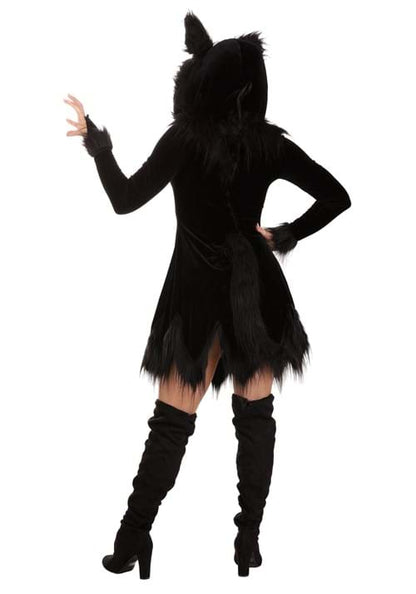 Black Wolf Costume for Women - US 7192