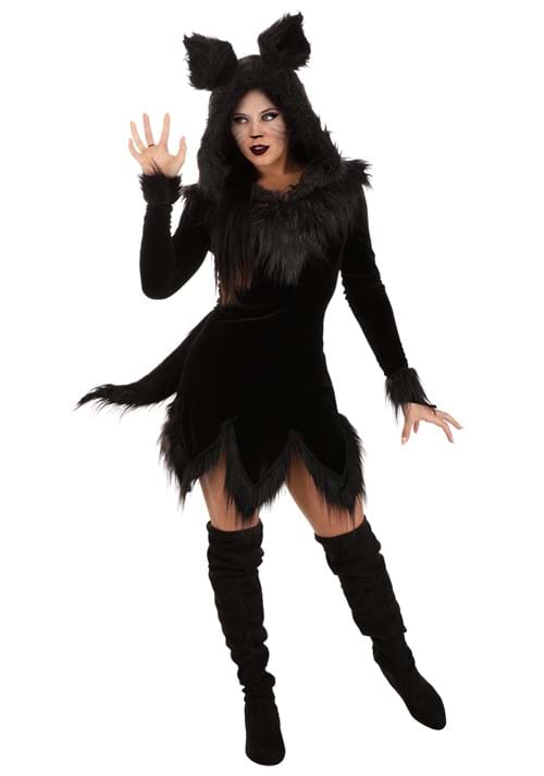 Black Wolf Costume for Women - US 7192
