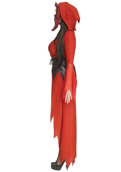 Women's Bling Devil Ghost Face Costume - US 4675