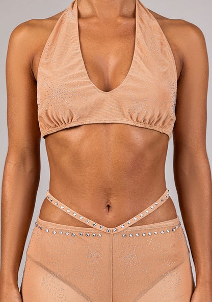 Women's Blonde Pop Star VMA Performance Outfit Costume - US 1064
